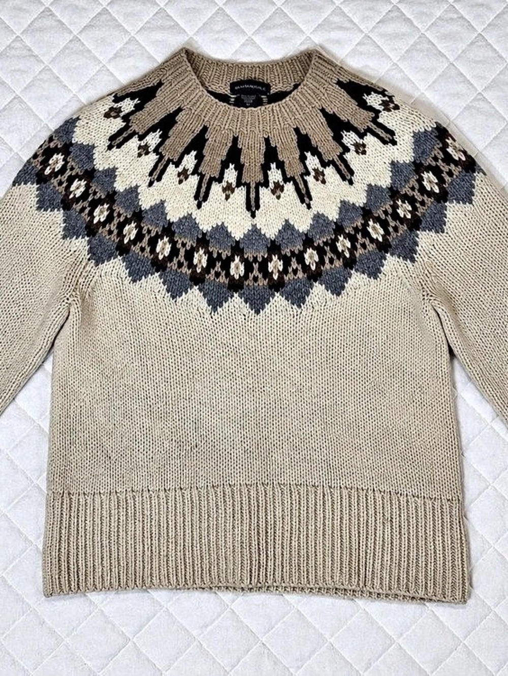 Banana Republic Fair Isle Lambswool Sweater XL